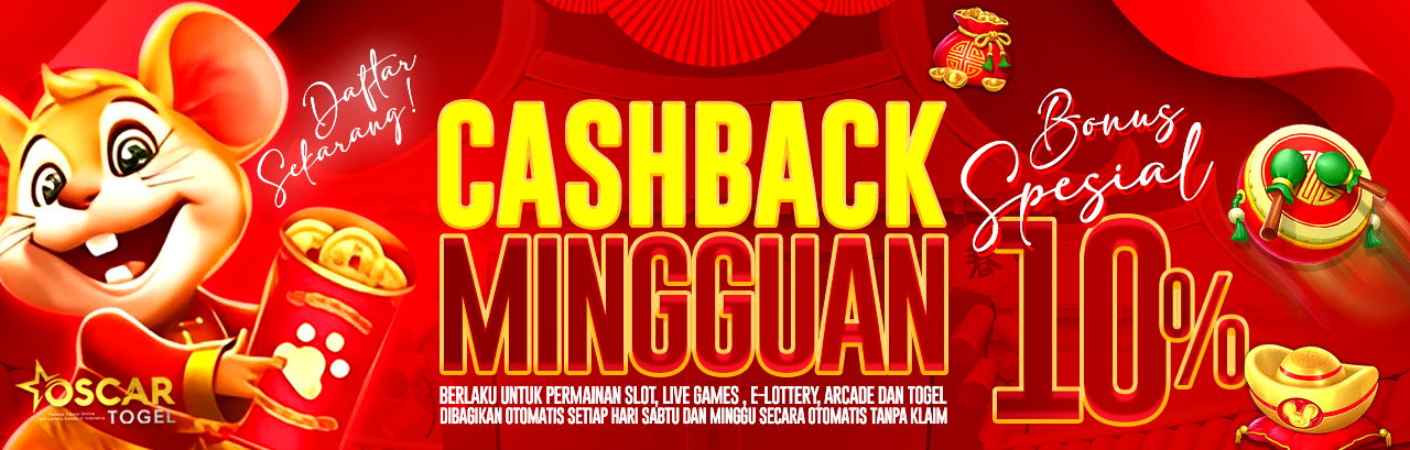 bonus cashback 10% oscartogel